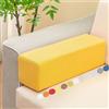 Generico Cuscino per Bracciolo Laterale del Divano, Cuscino di Supporto Lombare Rettangolare Spesso in Schiuma, Cuscino Poggiatesta Rimovibile per Schienale Letti Poltrone,Giallo,40x15x15cm