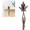 Cyrank Statuette Decorative Casa, Scultura Decorativa Di Coppia Danzante, 19.3 X 6.3cm / 7.6 X 2.5in Statuetta in Resina Scultura Moderna Elegante Statua Come Simbolo Di Amore E Affetto Decorazione Ideale