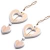 SZMK 2 Pezzi Decorazioni per Finestre da Appendere,Decorazioni Cuore In Legno,SZMK Ciondolo Decorativo Cuore,Ciondolo Matrimonio Legno,Pendenti Cuori Ornamenti,Cuoricini Decorativi per Casa, L'ufficio