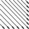 SOFPLATE 1 scatola Da 100 pezzi di Catene di Perline A Sfera Nere Da 5.9 pollici Catene A Sfere Corte Palline di Perline In Metallo Sfuse con Connettori per Gioielli Fai Da Te Creazione di Etichette A
