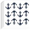 AHANDMAKER 240 adesivi autoadesivi, 2,3 x 2,5 cm, a forma di ancora, adesivi nautici per agende, calendari, album di ritagli, artigianato, decorazioni per feste, sacchetti regalo per feste