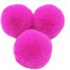 Duories 10 pompon in pelliccia sintetica di coniglio, 10 pezzi, 10 cm, pompon in pelliccia sintetica, per fai da te, artigianato, cappelli, ciondoli, portachiavi da donna, ragazza, colore rosso rosa