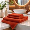 Maison Sucrée Set Asciugamani Bagno 1+1 Art. Pepe in Spugna 100% Cotone 450 GSM, Viso 60x105 cm + Ospite 40x60 cm (Bruciato 21)
