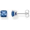 Thomas Sabo H2174-699-32 - Orecchini da donna in argento Sterling 925 con zirconi blu, dimensioni: 6 x 6 mm, 6x6 mm, Argento sterling, Zirconia cubica 1