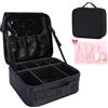 TAVADA Borsa Cosmetica,Valigetta Trucchi Professionale,Borsa Porta per Beauty Case da Viaggio Donna,Borsa Trucco Tessuto Oxford,Makeup Bag per Cosmetico Attrezzo con Scomparto Rimovibile