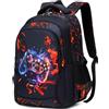 SOMBLG Zaino per ragazzi per bambini scuola elementare media bookbag impermeabile borse per la scuola 45,7 cm, 3-cool Gioco, L, Classico