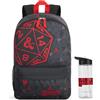 Get Trend Dungeons & Dragons Zaino Bambino con Borraccia 500ml, Set Zaino Scuola e Tempo Libero, Scuola, Sport e Viaggio, D&D Regalo Bambini (Multi D&D)
