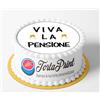 Tortaprint Cialda per torta tema ( PENSIONE ) decorazione in ostia personalizzata rotonda IMG 8