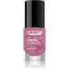GLAM UP Glam'Up Paris - Smalto per unghie, ultra lucido, a lunga durata, ad asciugatura rapida, n. 129, glitterato, colore: rosa