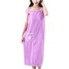 Frilla Accappatoio da donna, asciugamano in pile morbido, ultra morbido - TOALINA, Lilla, M