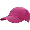 RRvane Cappello pieghevole UPF50+ protezione solare, berretto da baseball ad asciugatura rapida, portatile regolabile per sport all'aria aperta cappelli per uomini, donne, Fucsia-b, taglia unica