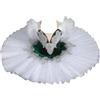 GeRRiT Vestito da Balletto del Lago dei cigni, Bianco Professionale Balletto Tutu Ballerina Partito Costumi di Danza per Donne Adulte Bambini e Ragazze,Verde,170