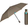 PERLETTI Ombrello Pieghevole Donna Verde Tinta Unita Bordo Dorato - Ombrellino Portatile Antivento Resistente - Ombrello Piccolo Apertura Automatica Donne Mini - Diametro 96 cm (Verde Bordo Oro)