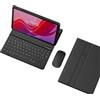 TSATAULE Custodia con Tastiera per Lenovo Idea Tab 11 Pollici 2025 / Tab M11 11 Pollici 2024, Tastiera Wireless Staccabile Magneticamente, Mouse Bluetooth 2.4G,Nero
