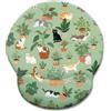 WitBicg Tappetino Ergonomico Poggiapolso, Gatto Tappetino, Antiscivolo Con Base In Pu Antidolore, Grazioso Accessorio Da Scrivania (Gatto A)