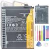 Aousavo Batteria di ricambio BN59, compatibile con Xiaomi Redmi Note 10, con kit di attrezzi