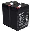 akku-net Batteria akku-net al Gel di piombo per: Panasonic LC-R064R5P 6V 5Ah (sostituisce anche 4Ah 4,5Ah), 6V, Lead-Acid