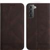 Rostsant Custodia per Samsung S22+ 5G Cover in Pelle PU Custodia Protettiva a Portafoglio Magnetica per Samsung Galaxy S22 Plus 5G - Marrone