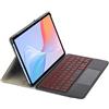 Bueuwe Custodia per tastiera per Samsung Galaxy Tab A 10.1 2019-7 Tastiera Bluetooth retroilluminata a colori con Touchpad per SM-T510/SM-T515