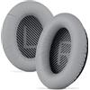 Linkidea Cuscinetti auricolari di ricambio per cuffie Bose QC45 QC35 QC35 ii Gaming QC15 QC25 AE2 AE2i AE2w SoundTrue SoundLink Around-Ear cuscinetti auricolari (pelle proteica/grigio)