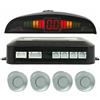 Generico Kit 4 Sensori Di Parcheggio Grigio Per Auto Con Display Suono Led Acustico