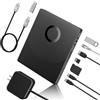 Yaeonku Unità Blueray/DVD esterna 8 in 1 per PC, unità CD/DVD esterna per computer portatile, supporto disco 100 G, masterizzatore Bluray con porta HDMI/LAN/USB 3.0/Type-C/SD/TF, lettore Blu-ray per Windows