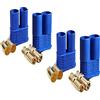 Yiqigou 2 paia di connettori placcati in oro maschio femmina EC8 8 mm spina a banana adattatore connettore spina