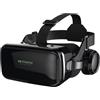 FIYAPOO Occhiali VR 3D con Cuffie, HD Visore Realtà Virtuale per Film & Giochi. Universalmente compatibile con Android & iPhone (4,7-6,7 Pollici). Ottimo regalo di Natale.