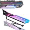 EZDIY-FAB RGB Scheda Grafica, GPU Colorato Supporto Scheda Video, Sag Titolare Staffa 5V a 3 Pin