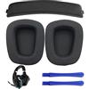 Alriedy 3 cuscinetti di ricambio per cuffie G935, G633, G933, G635, G633S, G933S, Logitech per cuffie G933 G633 (fascia + cuscinetti)