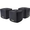 ASUS ZenWiFi XD4 Plus - Per Modem Operatore e ONT, Sistema Mesh WiFi 6 AX1800, fino a 445 m², AiMesh, AiProtection, Parental control, Router App, 3 Pezzi, Nero