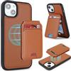 Ｈａｖａｙａ for Cover iPhone 15 Plus Magsafe Compatible Custodia iPhone 15 Plus con Porta Carte staccabile 2 in 1 portafoglio donna e uomo - Marrone