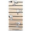 LA CASA DE LAS CARCASAS Custodia per iPhone 6-6S Ufficiale Snoopy Snoopy Stripes per proteggere il tuo cellulare. Custodia per Apple in silicone flessibile con licenza ufficiale Peanuts.
