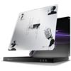 Nyfter Tappetino per mouse da gioco in vetro, 50 x 50 cm, superficie ultra precisa, vetro temperato, antiscivolo, bordi arrotondati, perfetto Glide - Premium Mouse Pad/Glasspad per Esports & Gaming