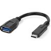 OWC Cavo Adattatore da USB-A a USB-C - Supporta velocità Dati Fino a 5 GB/s - 12,2cm - Nero