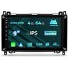 NVGOTEV Autoradio per Mercedes Benz Classe A W169 Classe B W245 Classe V W639 Vito Viano Sprinter, Android 12 9 Touchscreen con Navi Carplay Android Auto WiFi, 4G BT FM, RDS DBA+ (Octa-Core, 4G RAM+64G ROM)