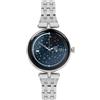 TECHMADE Smartwatch Niah Lyra, orologio digitale gioiello, schermo AMOLED, chiamate, notifiche, funzione SOS, sport, compatibile con IOS e android (MAGLIA MET MEDIA SILVER)