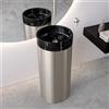 neoro n50 lavabo da appoggio in marmo con colonna di design Ø 40 A: 90 cm, BN0832NM+BN0834BS, n50 nero marmorizzato [Lavabi > Lavabi a Pavimento]