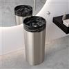 neoro n50 lavabo da appoggio in marmo con colonna di design Ø 40 A: 90 cm, BN0832SD+BN0834BS, n50 nero argentato marmorizzato [Lavabi > Lavabi a Pavimento]