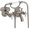AXOR Montreux rubinetto vasca esterno, miscelatore a due comandi, 16540800, Montreux acciaio inox spazzolato [Rubinetteria Bagno > Rubinetteria Vasca]