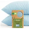 Dreamzie - 100% Cotone Biologico - Federe Cuscino Letto 30x50 cm Cotone Biologico - Set da 2 - Blu - Federe Cuscino Letto 30x50 con Zip - Oeko-Tex