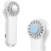 Winwj Ventilatore a mano con funzione di raffreddamento, portatile, 20.000 giri/min, ad alta velocità, 20,5 ore di autonomia, 4 velocità, ricaricabile tramite USB, piccolo ventilatore per viaggi
