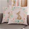 PETTI Artigiani Italiani - Coppia di Federe Cuscino Pasquali 50x30 cm in Microfibra, Cuscini Arredo di Pasqua, per Camera da Letto, Divano, Salotto, Set 2 Fodere Copricuscino, 100% Made in Italy