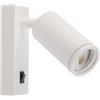 V-TAC VT-429 Portafaretto LED da Muro portalampada GU10 Orientabile applique con interruttore tipo lampada hotel - sku 10295