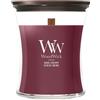 WoodWick Candela profumata | Candela a clessidra media | Dark Cherry | Regali perfetti per donne