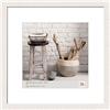 walther design Cornice Bianco Polare 50 x 50 cm Home Cornice in Legno HO550V