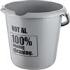 keeeper ilvie secchio con scala di misurazione integrata e manico ergonomico, 10 l, Design: Not AI, Nordic Grey