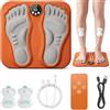 UtaUla Massaggiatore elettrico per piedi con 8 programmi e 29 livelli di intensità, cuscino per massaggi EMS per promuovere la circolazione sanguigna, telecomando, per casa e viaggi, relax in caso di