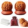 Toimveok 1 set di noci Wenhui,l'allenamento delle mani,giocattolo antistress cinese a forma di noce,ideale per massaggiare,alleviare lo stress,migliorare la concentrazione e aumentare flessibilità delle dita