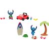 GIOCHI PREZIOSI - Disney Stitch Playset Veicoli Assortiti con Accessori- Surf & Sun / Hang Ten con Accessori